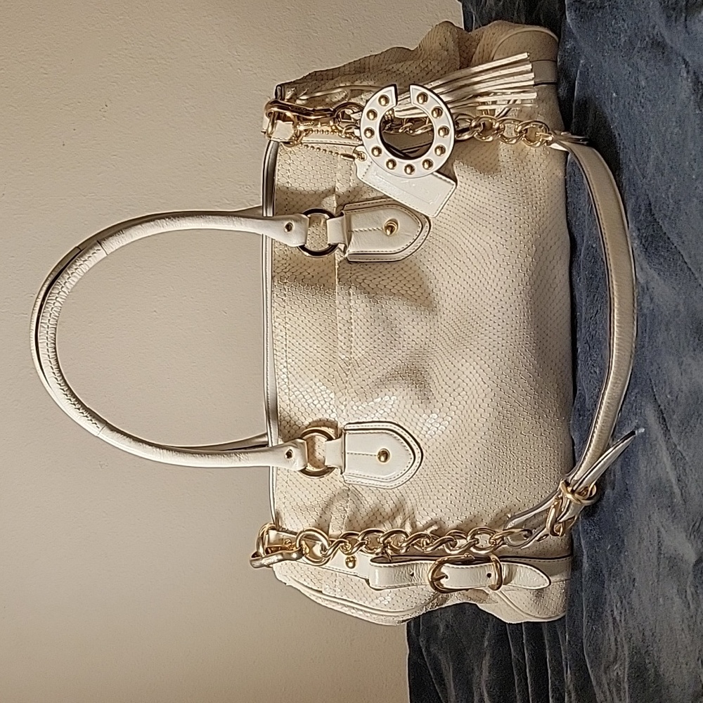 COACH Sierra snake embossed carryall